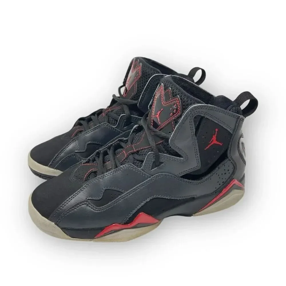 Nike Air Jordan True Flight GS BG Bred Basketball Shoes 343795-002 Youth Size 5Y